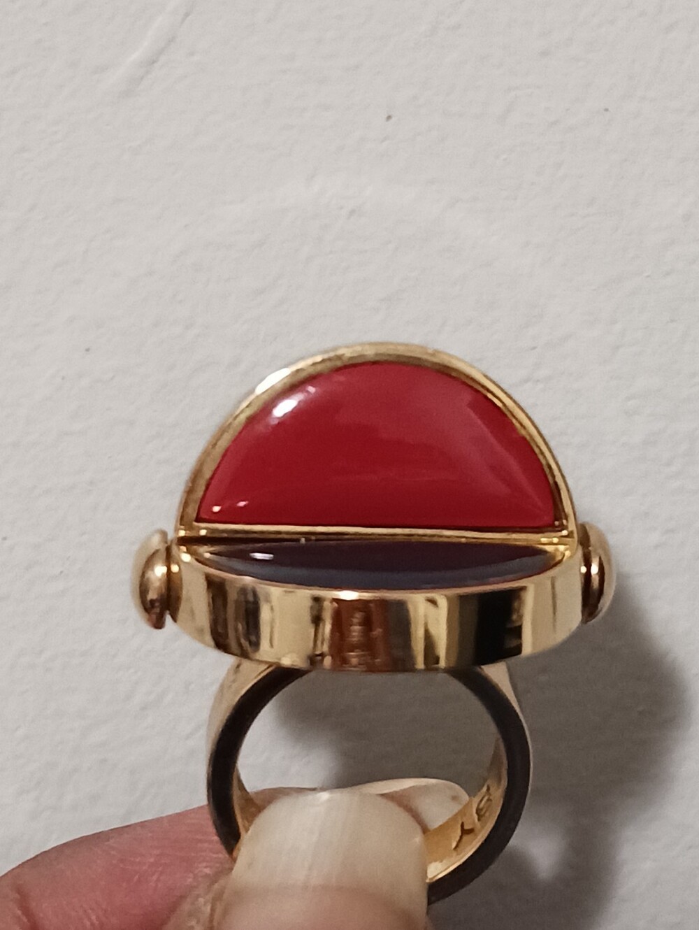 Marc By Marc Jacobs Flip Cocktail Ring, Sz 6.5 Needs A Little Cleaning /Care